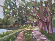 Load image into Gallery viewer, Original plein air Landscape painting on canvas, plein air oil painting impressionist style, home decor, wall art, dorm decoration, home art