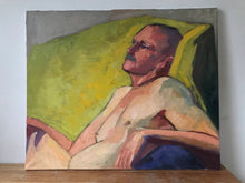 Load image into Gallery viewer, Original Male Portrait Oil Painting: Bright Colors, Allaprima Art (20x24)