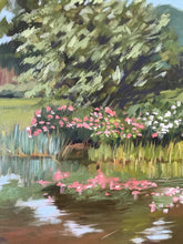 Load image into Gallery viewer, Plein Air Landscape Oil Painting Massachusetts Arnold Arboretum Harvard allaprima original Painting on canvas