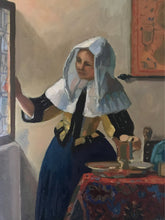 Load image into Gallery viewer, Vermeer Oil Painting reproduction Oil on Canvas Young Woman with a water pitcher figurative art Famous painting Free US Delivery