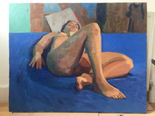 Load image into Gallery viewer, Oil painting on canvas Female figure Oil Painting Allaprima nude painting female body fine art impressionist painting oil on canvas