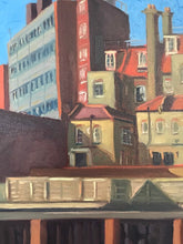 Load image into Gallery viewer, London Cityscape Oil Painting: Finchley Road Plein Air Art (11x14)