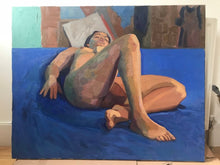 Load image into Gallery viewer, Oil painting on canvas Female figure Oil Painting Allaprima nude painting female body fine art impressionist painting oil on canvas