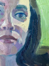 Load image into Gallery viewer, Portrait Painting on Canvas Original Portrait Young Woman Arms crossed. Oil Painting on canvas, figurative art, portraiture.