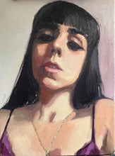 Load image into Gallery viewer, Original Art Painting on canvas Allaprima oil portrait female portraiture