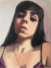 Load image into Gallery viewer, Original Art Painting on canvas Allaprima oil portrait female portraiture