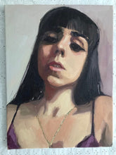 Load image into Gallery viewer, Original Art Painting on canvas Allaprima oil portrait female portraiture