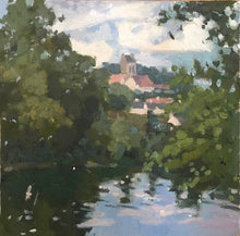 Load image into Gallery viewer, French Landscape painting Auvers sur Oise original oil painting on canvas