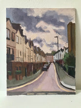 Load image into Gallery viewer, Landscape painting London streets city painting cityscape London Plein Air Painting Oil on Canvas Original London St John woods street