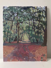 Load image into Gallery viewer, Landscape painting forest in the fall, forêt de l’Isle Adam French landscape painting autumn painting fall forest landscape