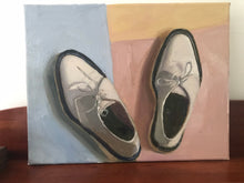 Load image into Gallery viewer, Still Life Painting, Adieu shoes Original Oil Painting, Figurative painting Oil on canvas
