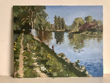 Load image into Gallery viewer, Landscape painting France Parmain L’Isle-Adam Oise original art