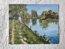 Load image into Gallery viewer, Landscape painting France Parmain L’Isle-Adam Oise original art