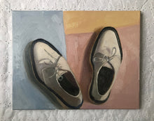 Load image into Gallery viewer, Still Life Painting, Adieu shoes Original Oil Painting, Figurative painting Oil on canvas