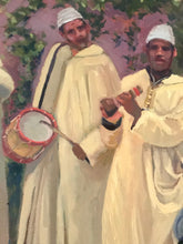 Load image into Gallery viewer, Large painting Moroccan musicians oil painting on canvas Morocco