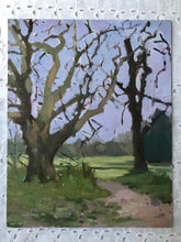Load image into Gallery viewer, Landscape painting Regent’ Park London Plein Air Painting Oil on Canvas Original London Trees