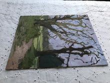 Load image into Gallery viewer, Landscape painting Regent’ Park London Plein Air Painting Oil on Canvas Original London Trees