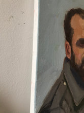 Load image into Gallery viewer, Portrait painting male portrait model Mohammed Ali man allaprima portraiture