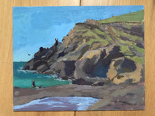 Load image into Gallery viewer, Rodeo Beach painting San Francisco seascape oil painting on canvas Bay Area art