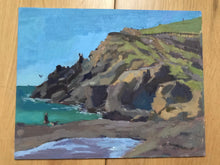Load image into Gallery viewer, Rodeo Beach painting San Francisco seascape oil painting on canvas Bay Area art
