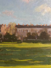 Load image into Gallery viewer, Clissold Park Islington London landscape Plein Air Painting Oil on Canvas Original London Painting Church England