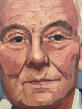 Load image into Gallery viewer, Philippe Sollers Portrait Painting: Original Oil on Canvas, French Author