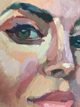 Load image into Gallery viewer, Original Oil Painting: Woman's Selfie Portrait, Figurative Art (16x20)