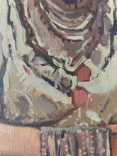 Load image into Gallery viewer, Portrait of an Algerian Jewish woman, Séfarade portrait in traditional white costume wearing headband