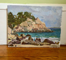 Load image into Gallery viewer, Singing Beach painting Manchester by the Sea Oil painting Boston beach art on canvas North Shore Massachusetts seascape painting