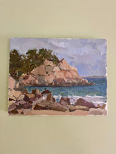 Load image into Gallery viewer, Singing Beach painting Manchester by the Sea Oil painting Boston beach art on canvas North Shore Massachusetts seascape painting