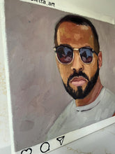 Load image into Gallery viewer, Original Oil Portrait Painting: Instagram Project, Allaprima Art (12x12)