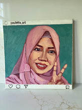 Load image into Gallery viewer, People of Instagram Project Figurative Painting Portrait Allaprima Oil on Canvas Original Art @ananrahma FREE USA SHIPPING