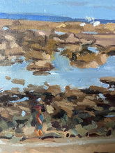 Load image into Gallery viewer, Oil painting Morocco beach, Rabat fishermen sea art