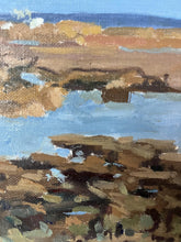 Load image into Gallery viewer, Oil painting Morocco beach, Rabat fishermen sea art