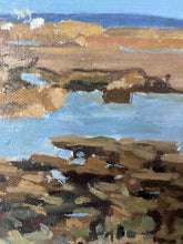Load image into Gallery viewer, Oil painting Morocco beach, Rabat fishermen sea art