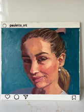 Load image into Gallery viewer, Original Oil Portrait Painting: Instagram Selfie Art, 12x12