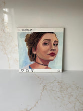 Load image into Gallery viewer, Instagram Portrait Painting: Allaprima Oil on Canvas - @tata_owl