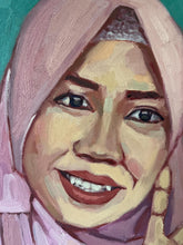 Load image into Gallery viewer, People of Instagram Project Figurative Painting Portrait Allaprima Oil on Canvas Original Art @ananrahma FREE USA SHIPPING