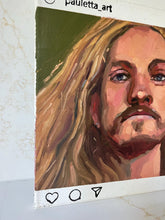 Load image into Gallery viewer, People of Instagram Project Figurative Painting Portrait Allaprima Oil on Canvas Original Art @jaygruesome FREE USA SHIPPING