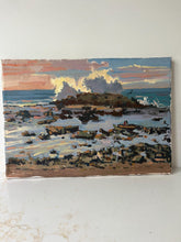 Load image into Gallery viewer, Original Oil Painting: Rabat Beach, Morocco Seascape Art (8x12)