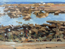 Load image into Gallery viewer, Oil painting Morocco beach, Rabat fishermen sea art