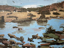 Load image into Gallery viewer, Original Beach Oil painting on canvas Morocco seascape ocean art Temara