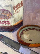 Load image into Gallery viewer, Bananas and Nocciolata: Original Still Life Oil Painting on Canvas (11x14)