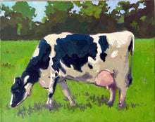 Load image into Gallery viewer, Cow Oil Painting on Canvas, Farm Animal Art (16x20 inches)