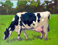 Load image into Gallery viewer, Cow Oil Painting on Canvas, Farm Animal Art (16x20 inches)
