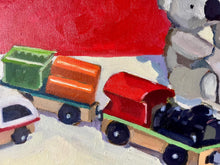 Load image into Gallery viewer, Nursery Toys: Original Still Life Oil Painting on Canvas (11x14)