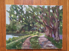 Load image into Gallery viewer, Original plein air Landscape painting on canvas, plein air oil painting impressionist style, home decor, wall art, dorm decoration, home art