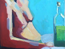 Load image into Gallery viewer, Allaprima Oil Painting portrait, pop art style life painting, male figure, male portrait allaprima painting, gift for him, original art