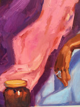 Load image into Gallery viewer, Allaprima Oil Portrait Woman Figure African, Oil Painting on Canvas, Original Portrait painting, figure painting, gift for her, wall art