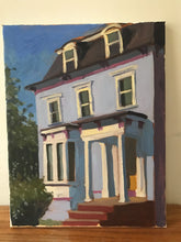 Load image into Gallery viewer, Fall Landscape Painting, House Oil Painting Plein Air, Home decoration, Original Oil on Canvas, Figurative landscape painting allaprima